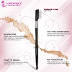 Majestique Steel Eyebrow Eyelash Comb Extension Brush 
