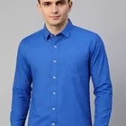 100% Cotton Full Sleeves Solid Shirt for Men 