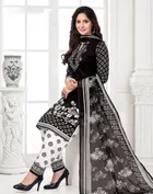 Punjabi Floral Unstitched Suit for Women 