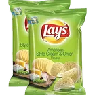 Lays Americann Style Cream & Onion Flavour Chips 2X28 g (Set Of 2)