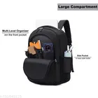 Polyester Backpack for Men & Women, Black
