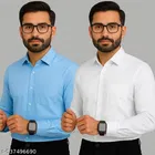 Polycotton Solid Shirts for Men, Multicolor 