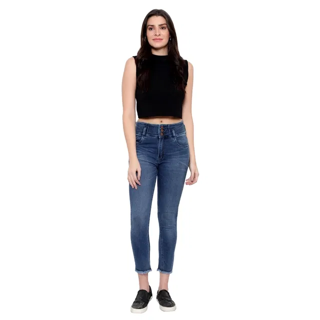 Denim Jeans for Women, Blue (34)