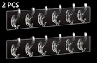 Double-Sided Adhesive 6-in-1 Wall Hooks 