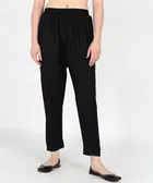 Rayon Solid Trousers for Women 