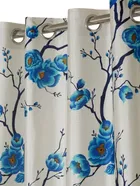 Fashion String Blue Floral String Curtains 
