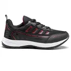 ASIAN Casual Sneaker Shoes for Men, Black & Red 