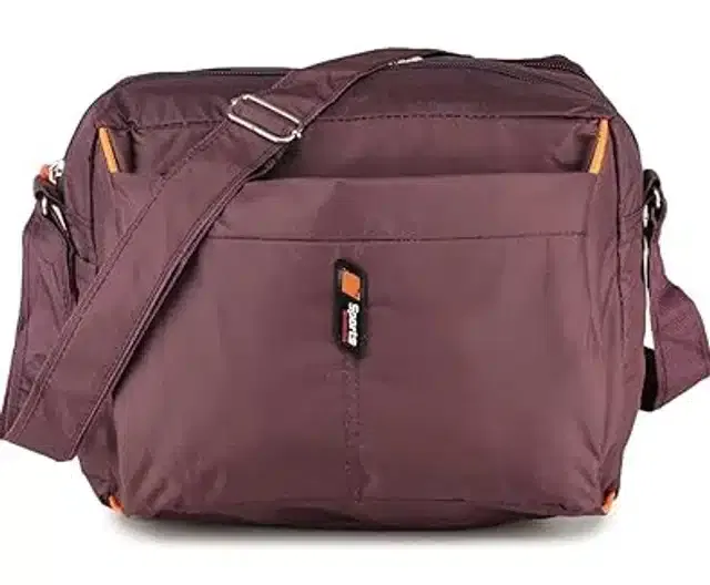 Polyester Sling Bag for Men & Women (Maroon, S)