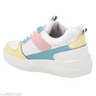 Solid Synthetic Sneakers for Women 