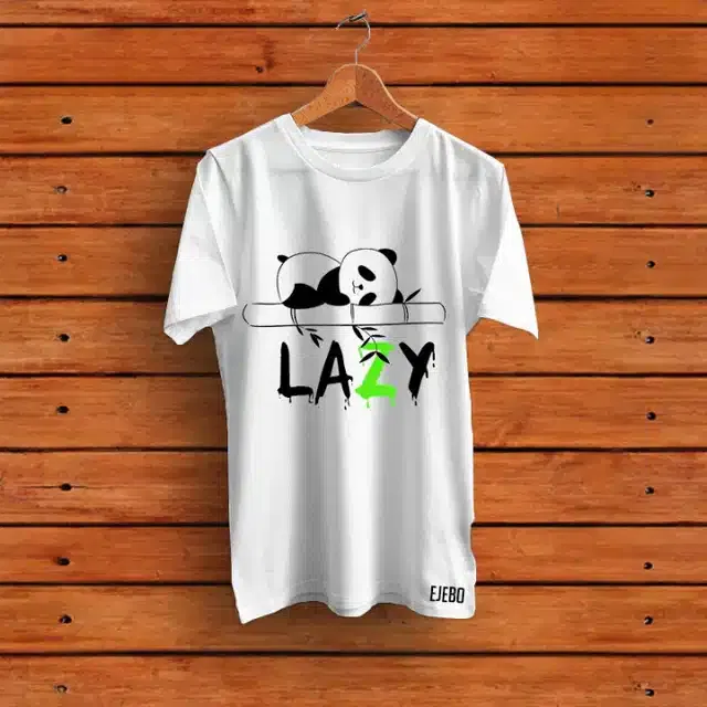 Half Sleeves Printed T-shirt for Men (White, XL)