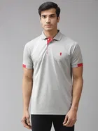 Logo Print Polo T-Shirt for Men 
