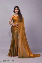 JImmy Choo Saree for Women, Gold 