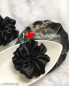 Multicolor Silk Scrunchies for Women, Pack of 12 