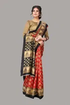 Printed Saree with Blouse Piece for Women 