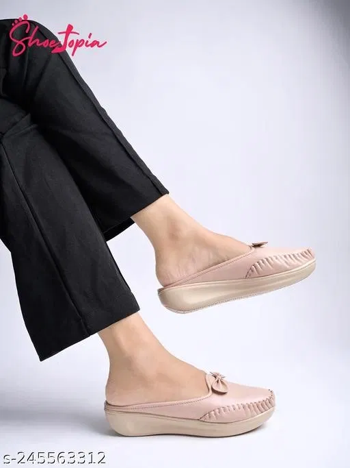 Shoetopia Peach Loafers (IND-9)