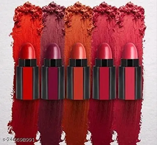 5 in 1 Mini Lipsticks for Women (Multicolor)