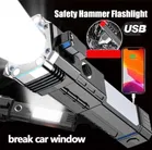 Rechargeable LED Hammer Torch 