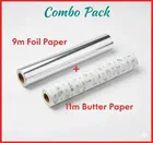 G&M Butter/Food Wrapping Basic Paper 11m + Aluminium Foil 9m