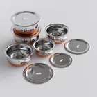 Stainless Steel Handi with Lids (Silver, Set of 5)
