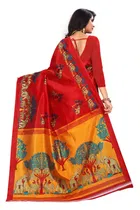 Art Silk Kalamkari Saree for Women 