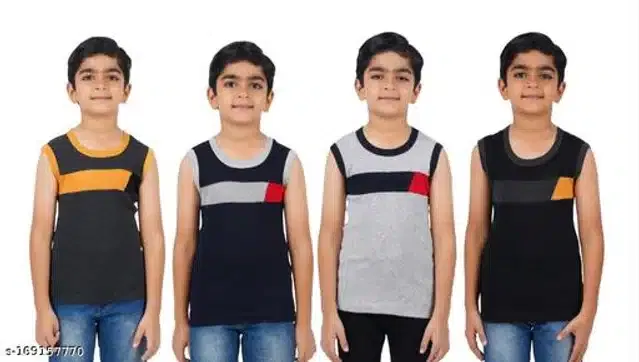Innerwear for Boys (Multicolor, 3-4 Years) (Pack of 4)