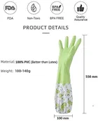 PVC Latex Kitchen Dishwashing Cleaning Gloves 