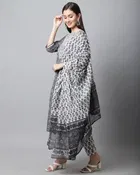 Cotton Cambric Printed Kurta Set for Women 