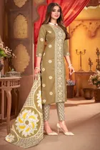 Cotton Unstitched Salwar Suit 