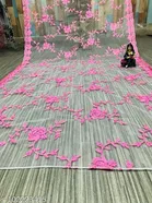Embroidered Jaipuri Net with Beads & Stones 