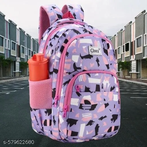 Polyester Backpack Bag, Purple