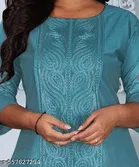 Floral Printed Cotton Silk Kurti for Women 