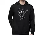 Cotton Blend Printed Hoodies for Men 