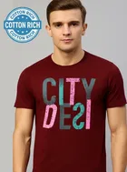 Round Neck Printed T-Shirt for Men 