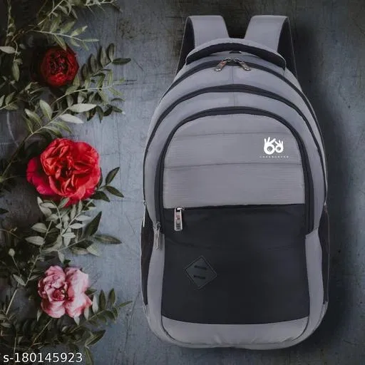 Nylon Backpack for Men & Women, Grey