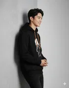 Fleece Printed Hoodie for Men, Black 