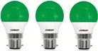 EVEREADY 0.5 W Basic Standard B22 LED Bulb  (Green, Pack of 3) AS