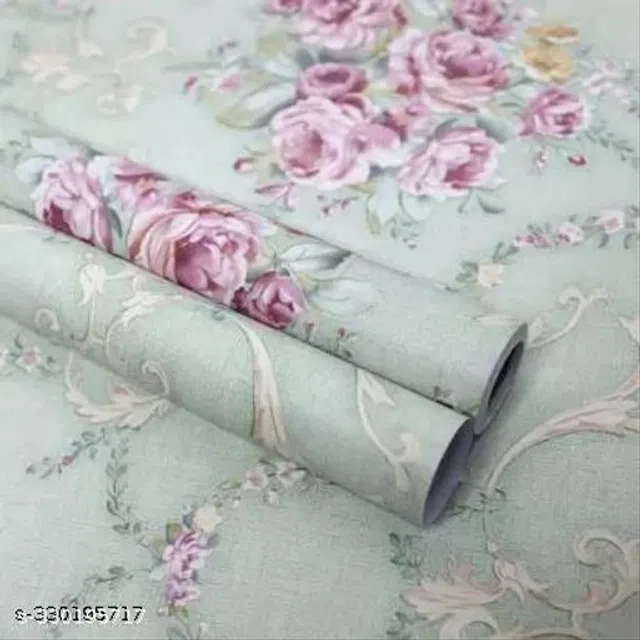 Bliss Vinyl Wallpaper for Home (Multicolor, 45x250 cm)
