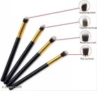 4 Pcs Makeup Brushes Cosmetic Tool Eye Shadow Foundation Blending Brush Fiber Bristle Cosmetic Brush 