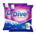 Dive+ Detergent Powder 2X1 Kg (Pack of 2)