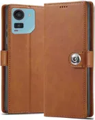 Artificial Leather Mobile Flip Cover for Ai+ Pulse 