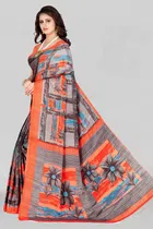 Crepe Printed Saree for Women 