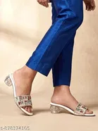 Shoetopia Heel Sandals - Silver 