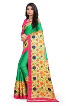 Khadi Silk Printed Saree for Women 