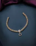 Zircon Gold-plated Necklace Set for Women 