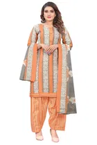 Cotton Printed Kurta with Pant & Dupatta 