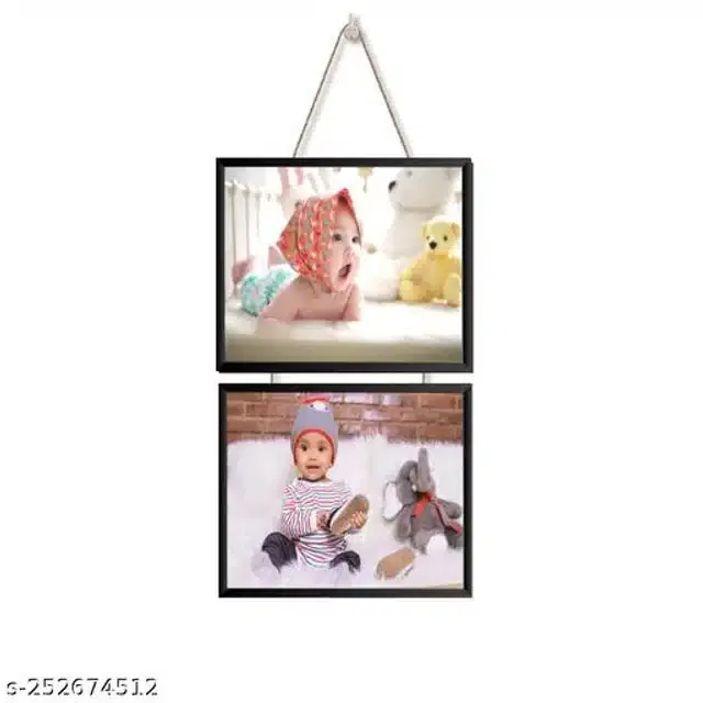 Wooden 3 Layer Photo Frame (Multicolor)