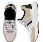 Sports Shoes for Men, White & Biege 