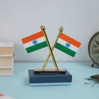 पिकफेस्ट भारतीय झंडा कार और डेस्क के लिए 1 का पैक