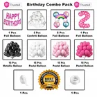 Rainbow Theme 2nd Happy Birthday Decoration,Multicolour,Set Of 1