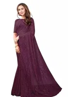 Net Floral Saree for Women 